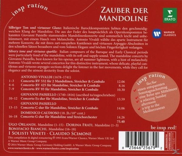 Textlayout mit Musikdetails. Enthält Text über Vivaldi und andere, mit einer Liste von Musikstücken.