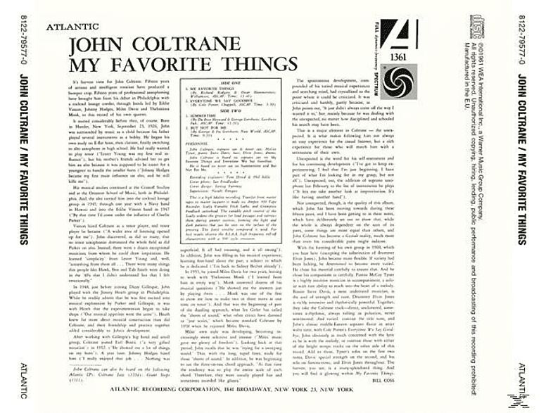 Thumbnail - John Coltrane - My Favorite Things (CD)