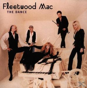 Albumcover mit Fleetwood Mac, fünf Personen in Schwarz-Weiß-Kleidung.