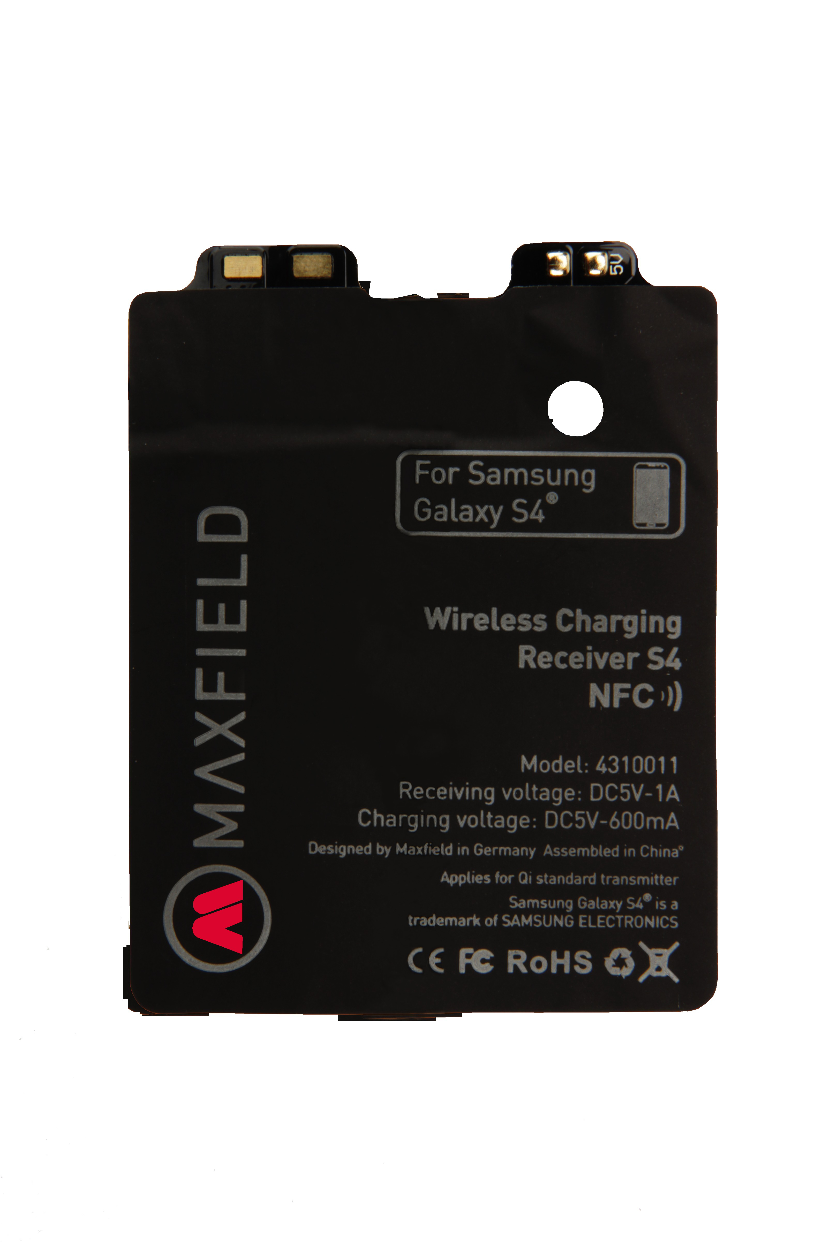 Wireless mit NFC, Galaxy Samsung, Charging, S4 Schwarz MAXFIELD