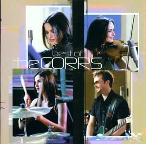 Albumcover mit vier Bildern der Band The Corrs. Der Text BEST OF THE CORRS steht in der Mitte.