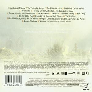 Rückseite einer CD mit Titelliste und Filmbild.