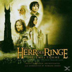 Filmposter, Herr der Ringe. Charaktere stehen vor einem Turm mit dem Titel. Im Hintergrund ist ein großer Mond.