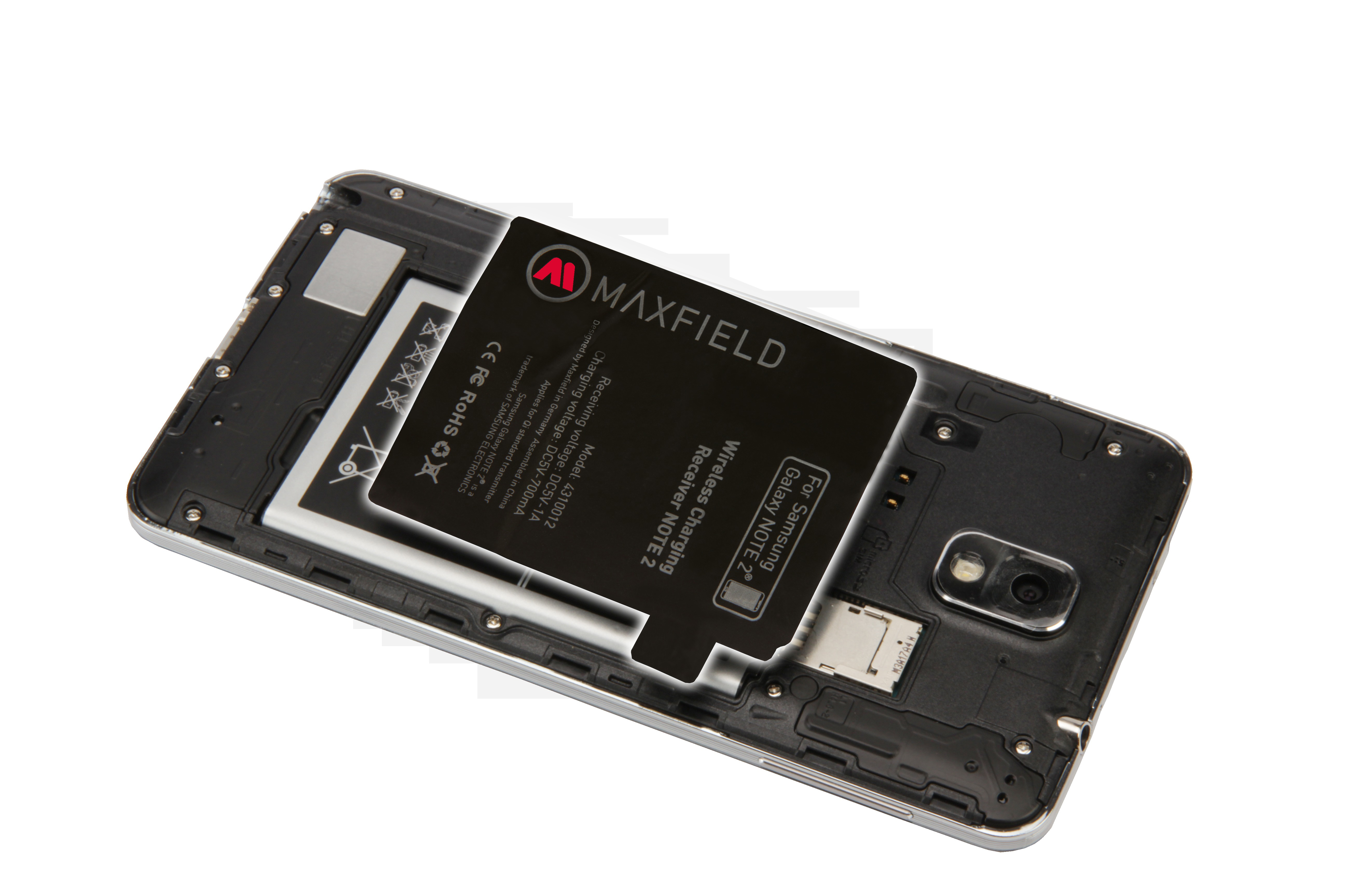 MAXFIELD Wireless Charging, 2, Schwarz Note Galaxy Samsung