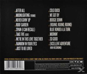Albumcover mit einer Liste von Songs, mit Albumtitel und weiteren Informationen.
