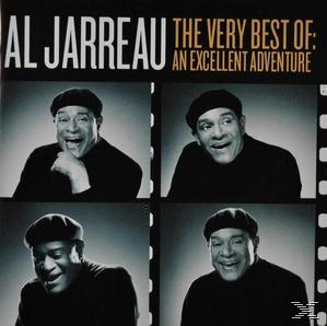 Albumcover: Al Jarreau. Vier Fotos von Al Jarreau, der lächelt. Schwarzer Hintergrund.