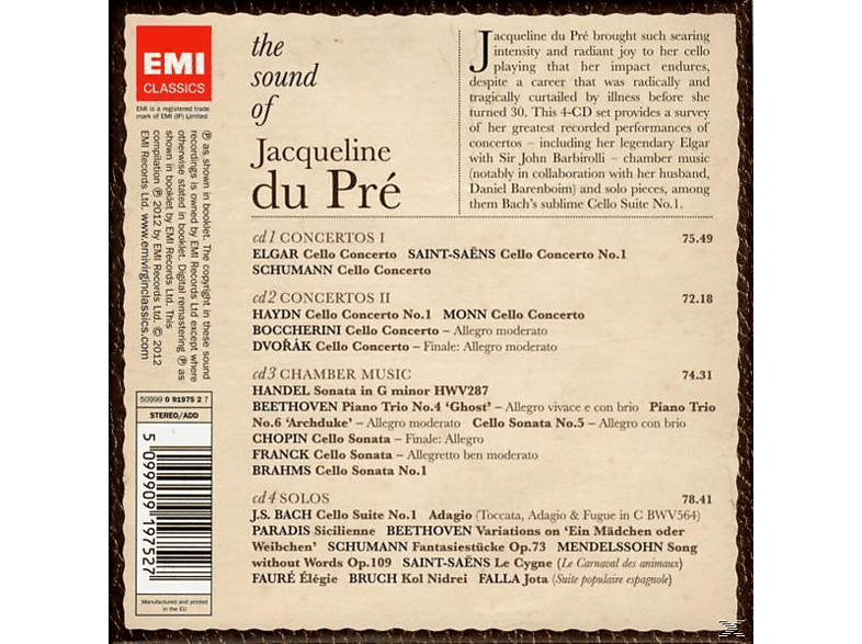 Jacqueline/various Du Pre - The Sound Of Jacqueline Du Pre - (CD)