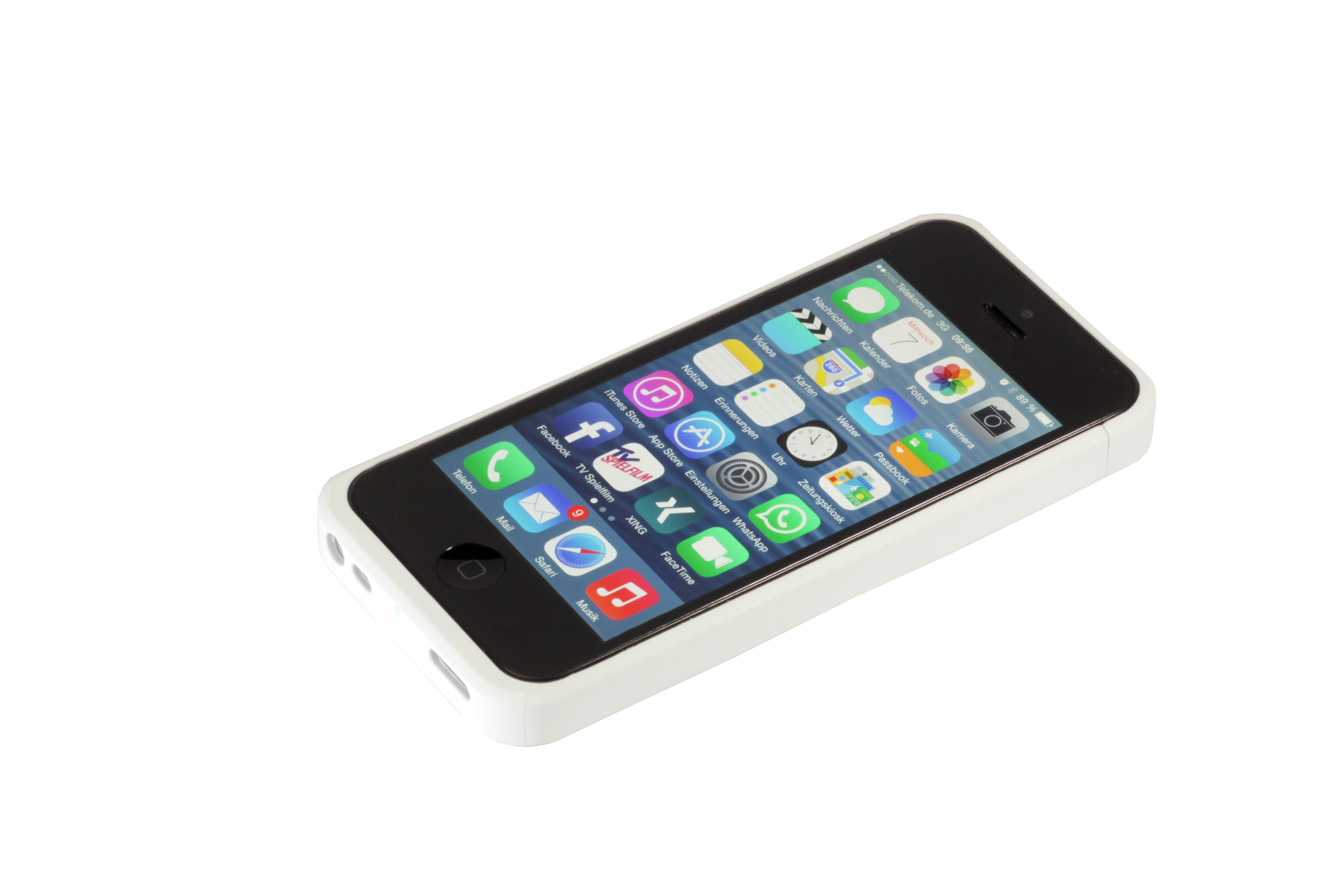MAXFIELD Wireless Charging Case, Backcover, Apple, iPhone 5, iPhone 5s, Weiß
