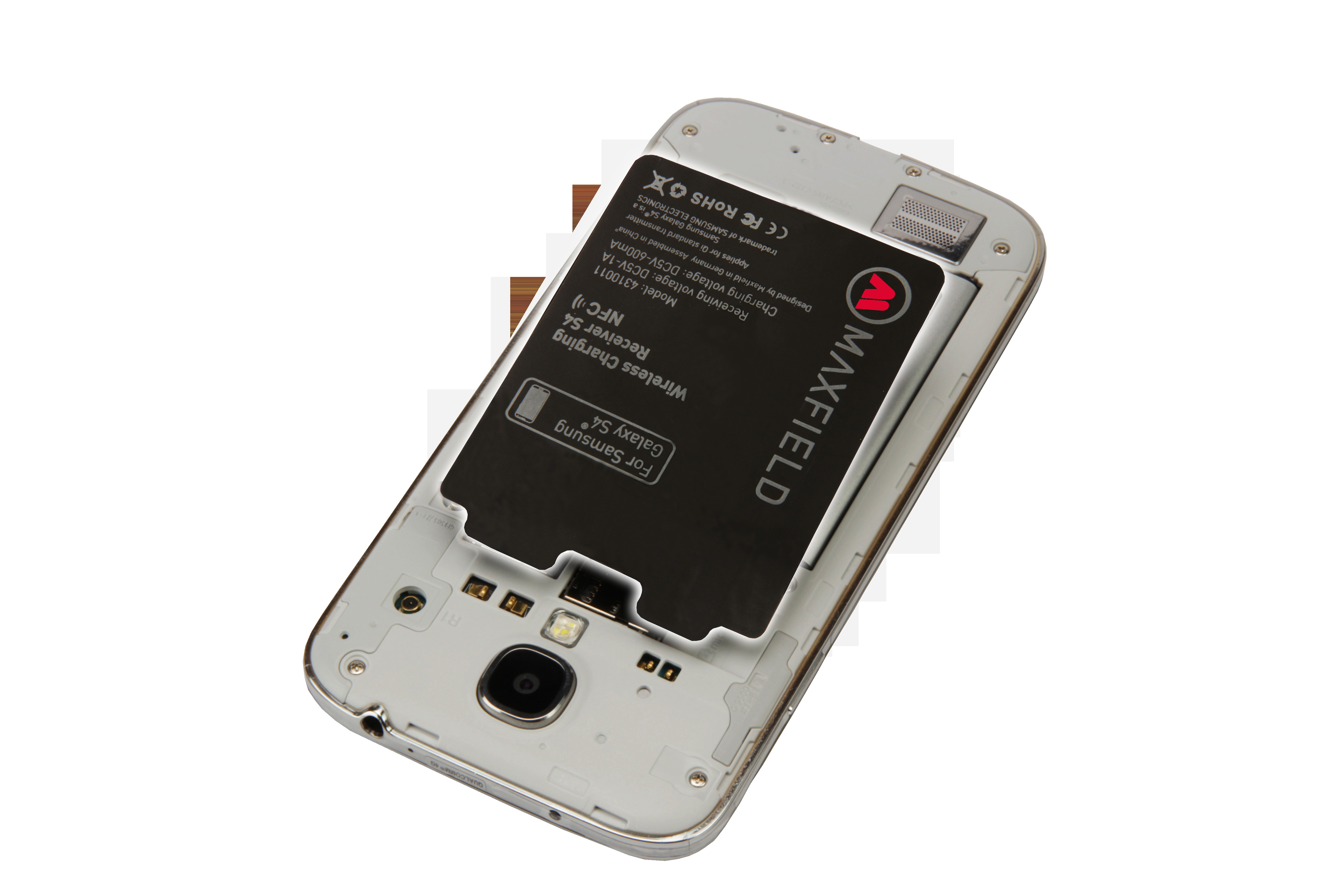MAXFIELD Wireless Charging, Samsung, Galaxy S4 mit NFC, Schwarz