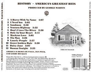 America - AMERICA S GREATEST HITS HISTORY  - (CD)