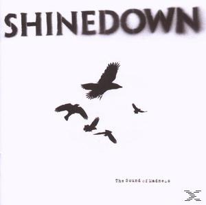Albumcover mit fliegenden schwarzen Vögeln auf weißem Hintergrund. Der Bandname 'Shinedown'.