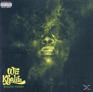Albumcover: Wiz Khalifa mit Sonnenbrille und rauchigem Gesicht. Grün und Schwarz.