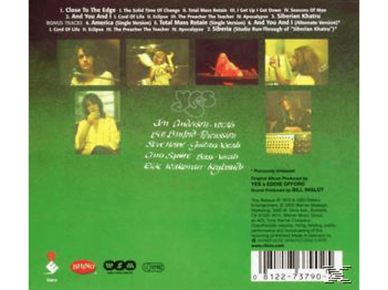 Thumbnail - Yes - Close To The Edge [Original Recording Remastered] (CD)