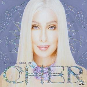 Albumcover mit Nahaufnahme von Chers Gesicht mit langen weißen Haaren.