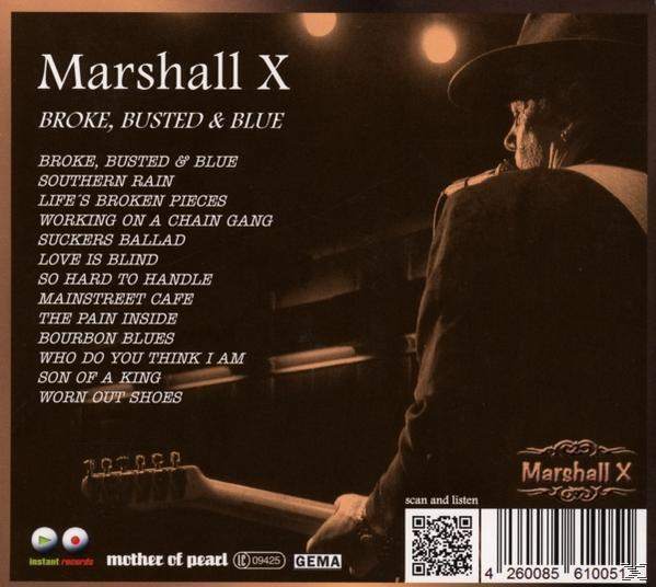 Marshall X - Broke,Busted & Blue  - (CD)