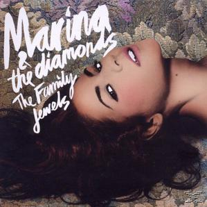 Gesicht einer Frau und der Titel 'Marina & the Diamonds' auf dem Albumcover.