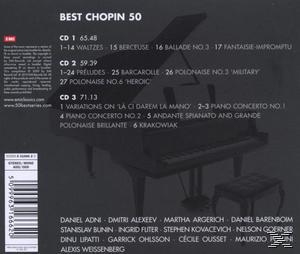 VARIOUS - 50 BEST CHOPIN  - (CD)