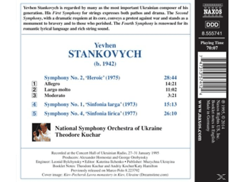 Thumbnail - Theodore/nso Ukraine Kuchar - Sinfonien 1,2+4 (CD)