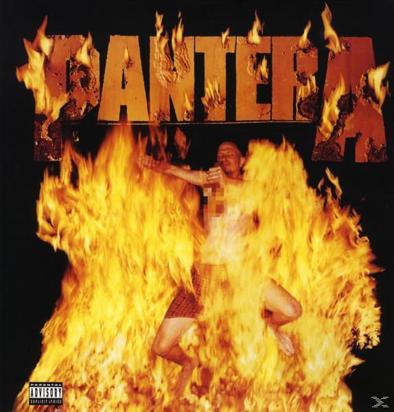 Albumcover: Ein Mann vor Flammen. Das Wort 'PANTERA' steht oben.