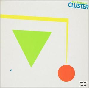 Albumcover. Geometrische Formen: grünes Dreieck, gelber Balken und roter Kreis auf weißem Hintergrund.