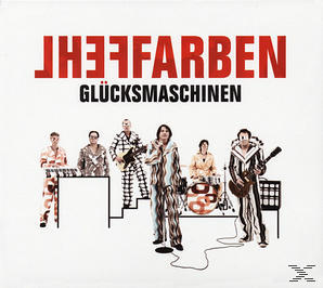 Albumcover mit einer posierenden Band. Bandname steht oben. Verschiedene Bandmitglieder in unterschiedlichen Outfits.