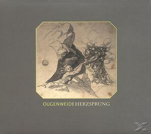 Albumcover mit einer abstrakten Zeichnung von zwei Figuren, von denen eine zum Himmel greift.
