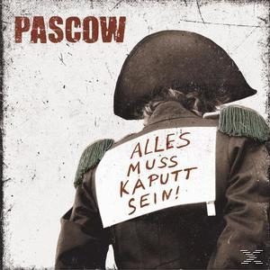 Albumcover mit einem Mann in Uniform, Text auf dem Rücken: 'Alles muss kaputt sein'.
