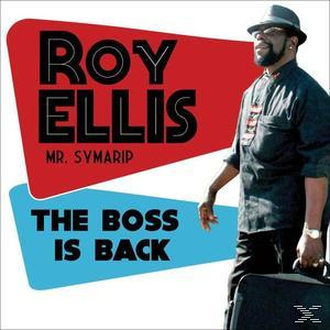 Albumcover. Roy Ellis mit Hut und Brille. Text: The Boss Is Back.
