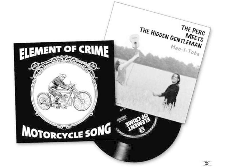 ELEMENT OF CRIME/PERC MEETS THE HIDDEN GENTLEMAN - Motorcycle Song/Man-I-Toba (White Vinyl)  - (Vinyl)
