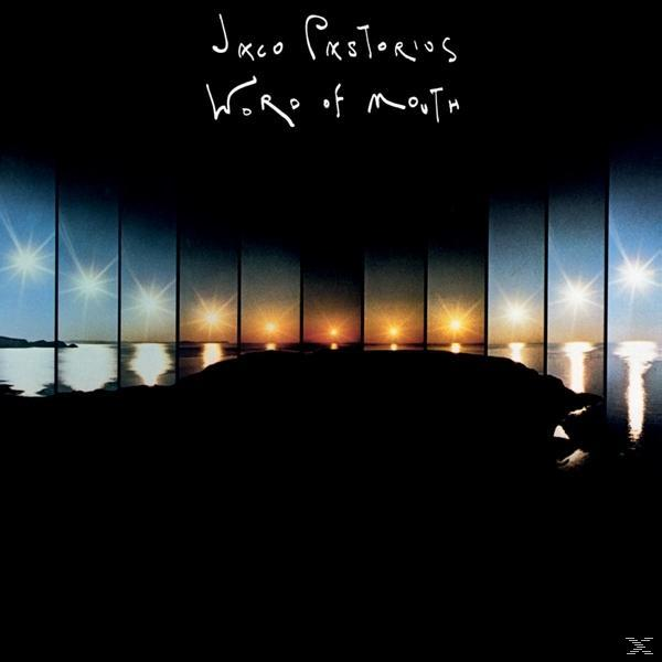 Album borító. Jaco Pastorius - Word of Mouth. Látképet mutat napkeltével és sötét vízzel.