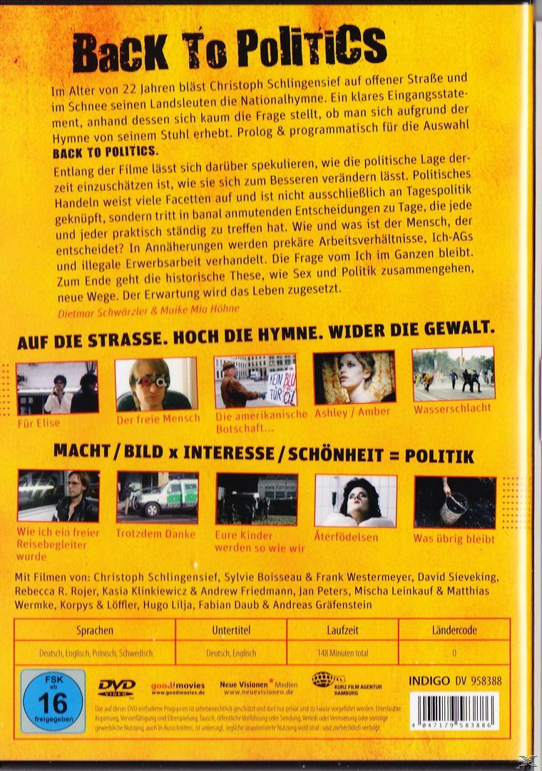 BACK TO POLITICS DVD