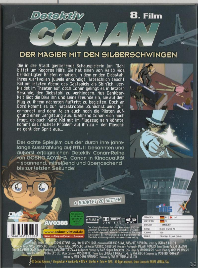 DVD-Cover für 'Detektiv Conan', Cartoon-Bilder, Text auf Deutsch.