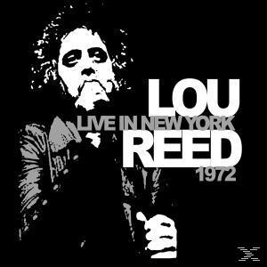 Albumcover mit einem Schwarz-Weiß-Bild von Lou Reed mit Text.