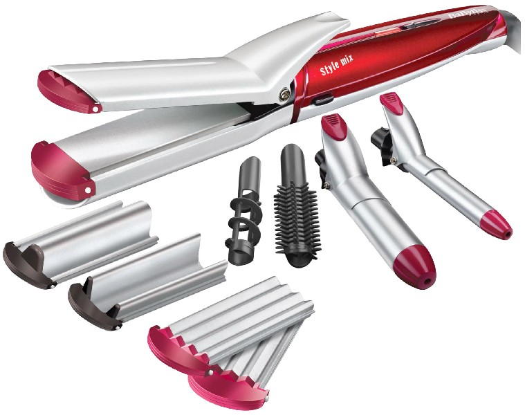 Rizador - Babyliss MS21E Placas intercambiables, Recubrimiento satinado, Temperatura