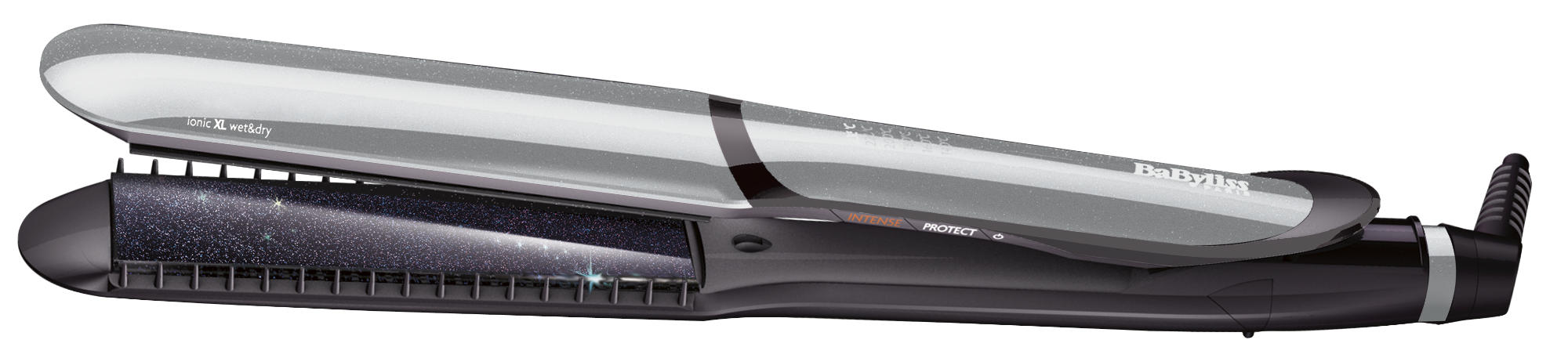 Plancha de pelo - Babyliss ST389E Revestimiento Diamond Ceramic, 6 temperaturas, Wet & Dry