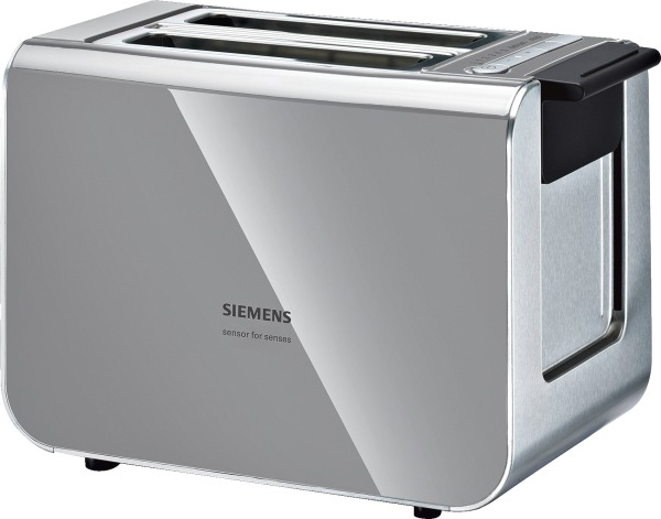 SIEMENS TT86105 sensor for senses Toaster Urban grey/Schwarz (860 Watt, Schlitze: 2)