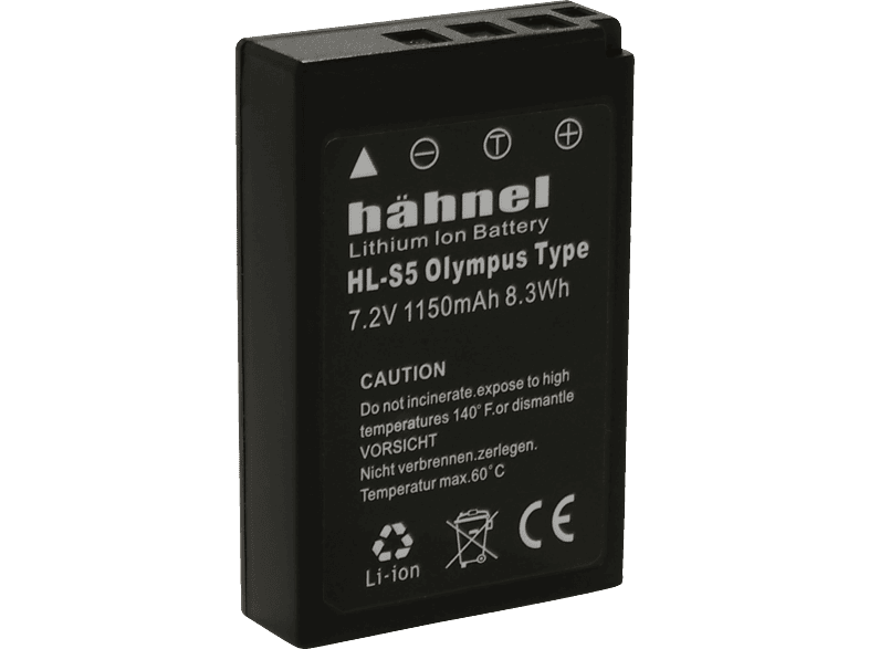 Hähnel Li-Ionen-Akku HL-S5 für Olympus 7.4 Volt, 1150 mAh