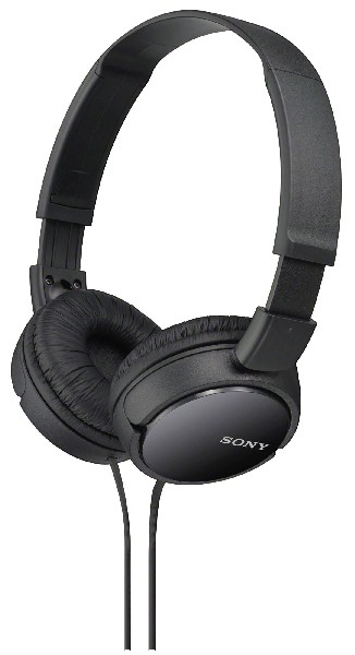 Auriculares - Sony MDR-ZX110, Supra-aural, Negro