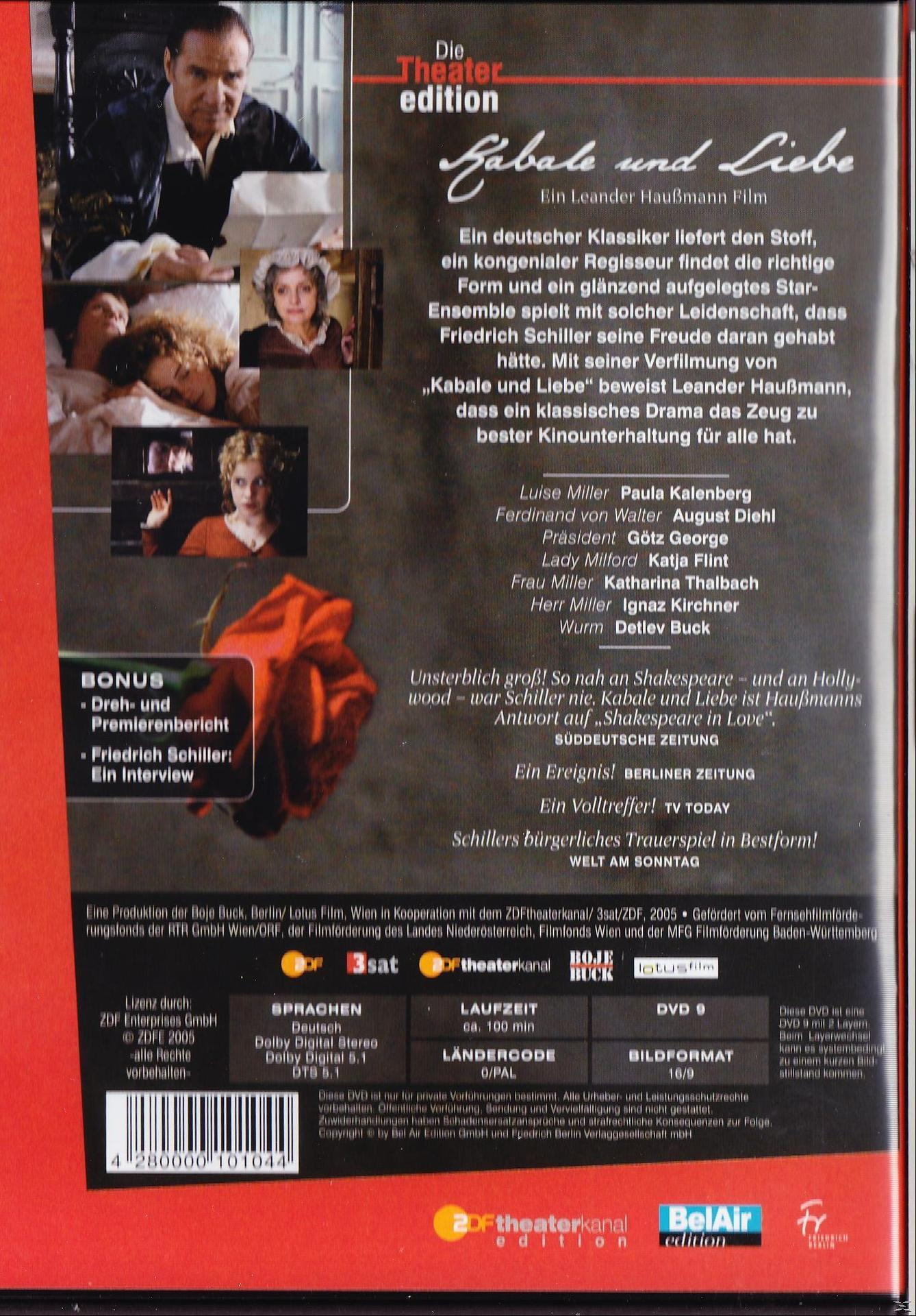 DVD-Cover. Ein Mann und eine Frau umarmen sich, mit Text oben und einer roten Rose unten.