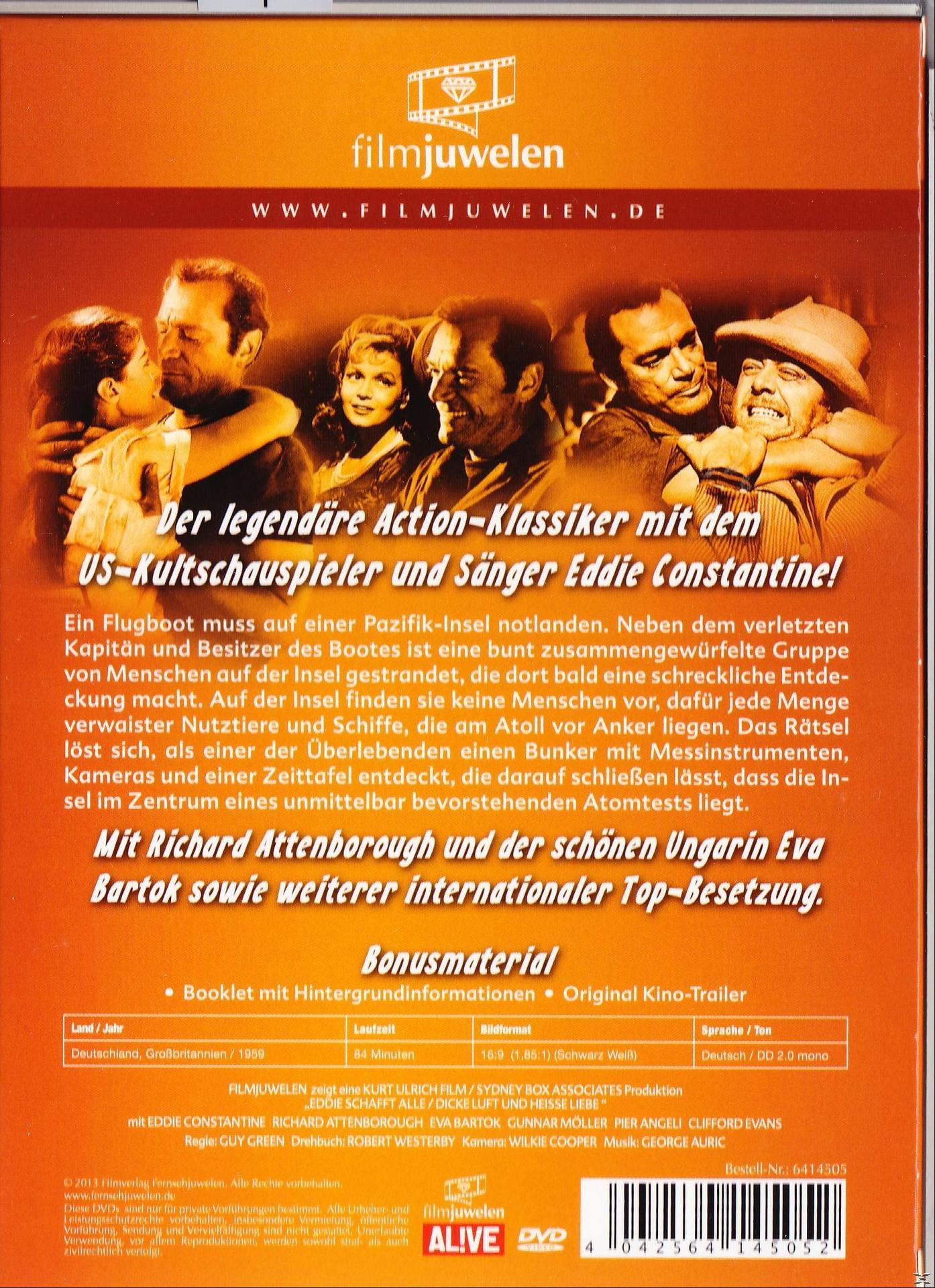 DVD-Rückseite mit Personen und Text auf Deutsch über einen Film mit Eddie Constantine.