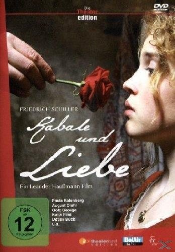 DVD-Cover mit einer Frau und einer Hand, die eine rote Rose hält. Titel: 'Kabale und Liebe'.