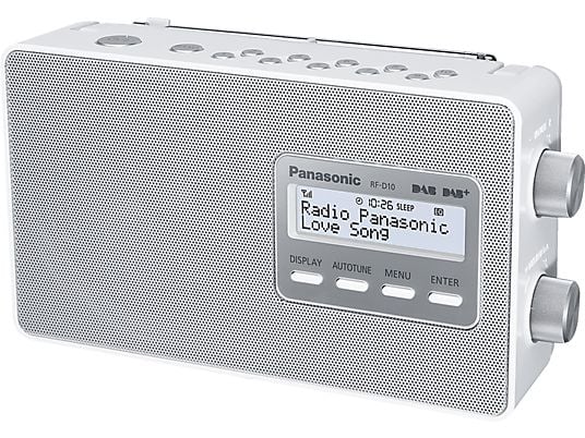 PANASONIC RF-D10EG-W - Radio digitale (DAB+, FM, Bianco)