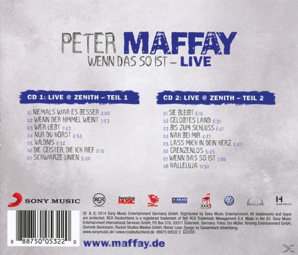 Peter Maffay so Wenn - das (CD) - ist-LIVE