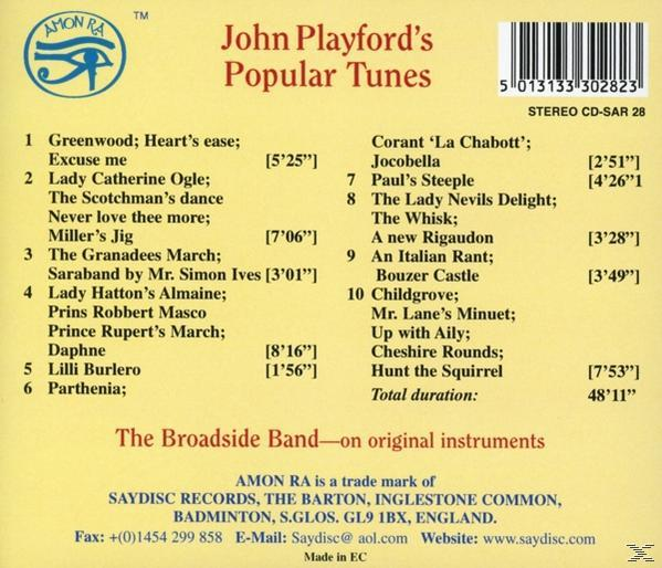 The Broadside Band - Popular Tunes  - (CD)