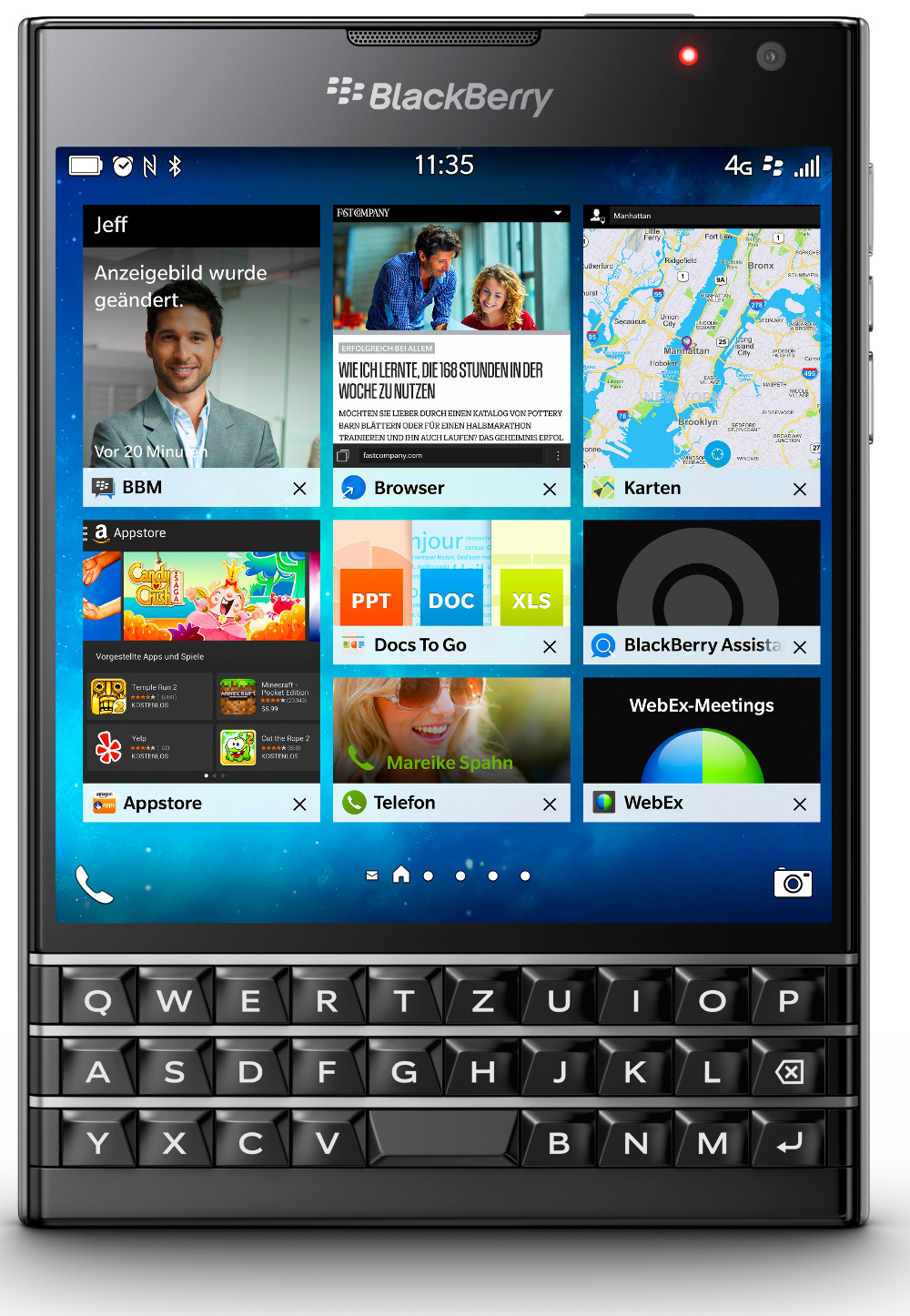 BLACKBERRY Passport 32 GB Schwarz