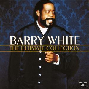 Barry White auf einem CD-Cover. Er trägt einen dunklen Anzug und lächelt. Text: 'Barry White: The Ultimate Collection'.
