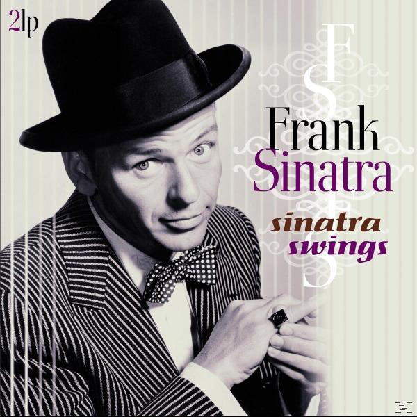 Frank Sinatra album borítója öltönyben és kalapban, a "Sinatra Swings" felirattal.