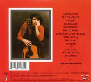 CD-Cover mit Frau, die Gitarre hält, und Titeln auf rotem Hintergrund.