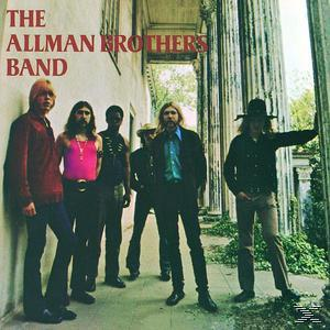 Album borító. Öt férfi áll egy épület előtt. The Allman Brothers Band.