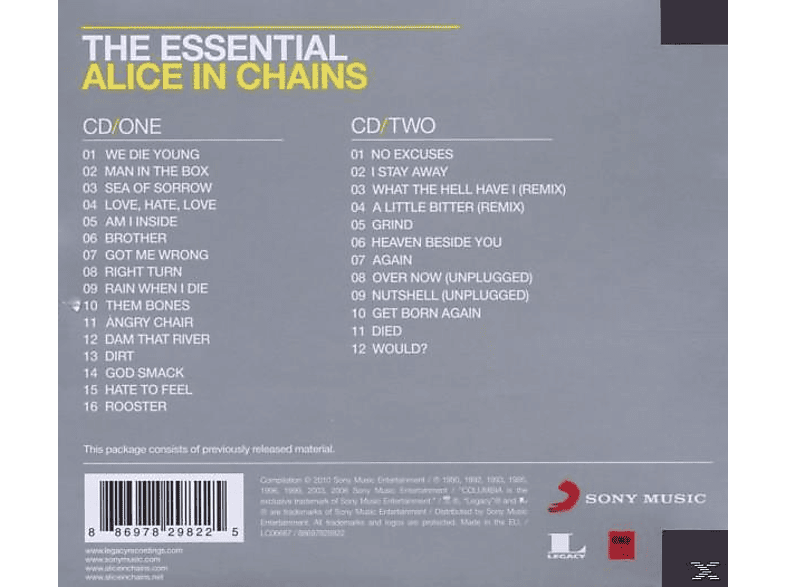 Thumbnail - Alice in Chains - The Essential In (CD)